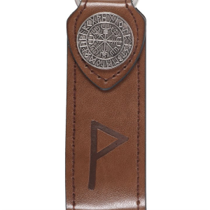 Joy Viking Rune Faux Leather Keyring - Image 3
