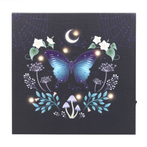 Midnight Moth Light Up Canvas Plaque - Image 3