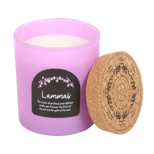 Lammas Cinnamon and Orange Wheel of the Year Candle - Image 3