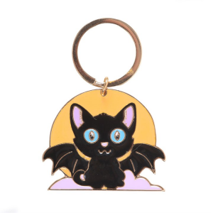 In My Witch Era Cat and Moon Enamel Keyring - Image 3