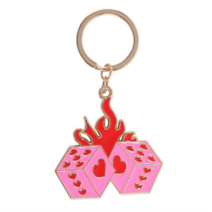 Flaming Dice Keyring - Image 3