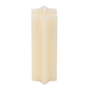 Cream Starry Night Star Shaped Taper Candle - Image 3