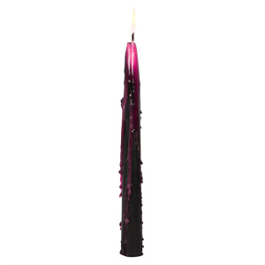 Set of 4 Pink Vampire Tears Taper Candles - Image 4