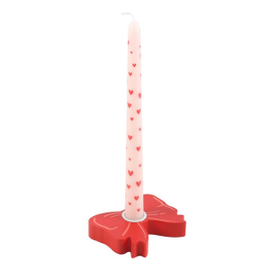 Red Bow Taper Candle Holder - Image 4