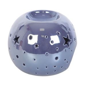Purple Iridescent Star Oil Burner and Wax Warmer - Image 4