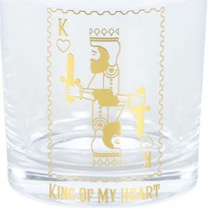 King of My Heart Drinking Glass - Image 4