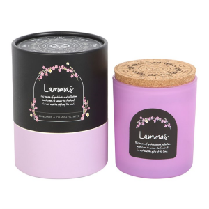 Lammas Cinnamon and Orange Wheel of the Year Candle - Image 4
