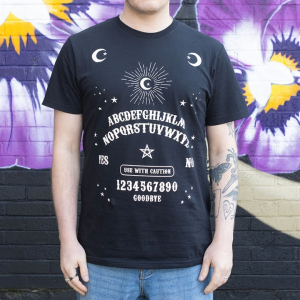 Black Talking Board Unisex T-shirt Size M - Image 4