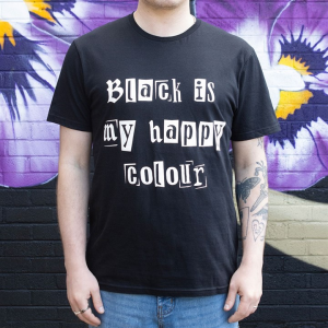Black is My Happy Colour Unisex T-shirt Size M - Image 4