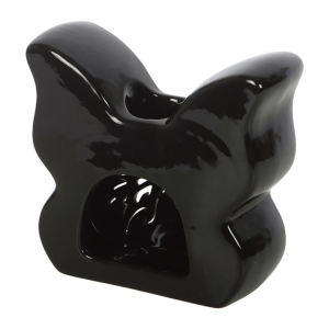 Black Cut-Out Butterfly Oil Burner - Image 4