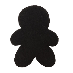 Black Gingerdead Man Boucle Cushion - Image 4