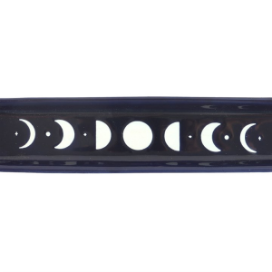 Blue Moon Phase Ceramic Incense Ash Catcher - Image 4