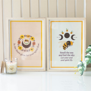 Summer Solstice Bee Framed Wall Art Print - Image 5
