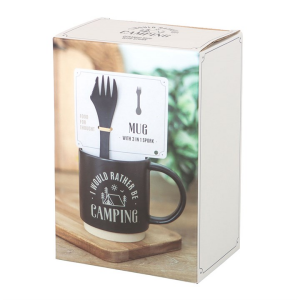 I Would Rather Be Camping Mug with 3-in-1 Spork - Image 5