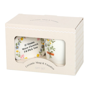 If Mums Were Flowers Floral Mug & Coaster Set - Image 5