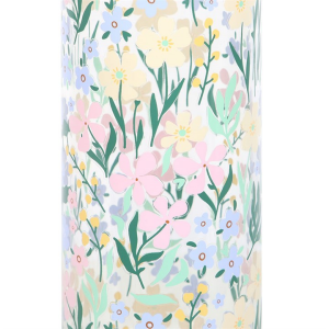 Ditsy Floral Print Glass and Bamboo Water Bottle - Image 5