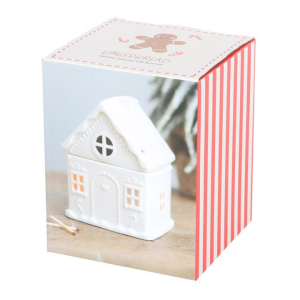 White Gingerbread House Oil Burner - Image 5