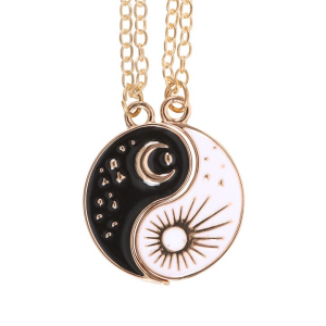 Pair of Yin Yang Best Friend Pendant Necklaces - Image 6