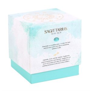 Sagittarius Ylang Ylang & Amber Gemstone Zodiac Candle - Image 3