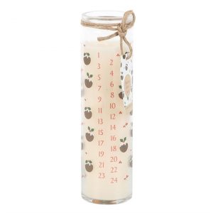 Christmas Pudding Tube Candle