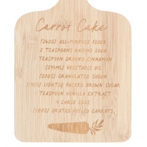 Carrot Cake Recipe Bamboo Serving Board - Image 4