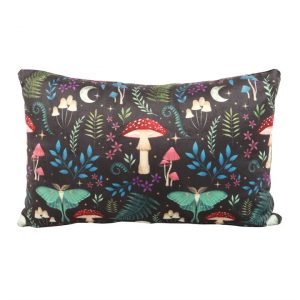 40cm Rectangular Dark Forest Print Cushion - Image 2