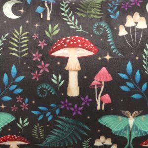 40cm Rectangular Dark Forest Print Cushion - Image 3