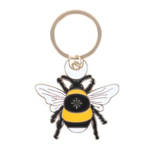 Forest Bee Enamel Keyring - Image 2