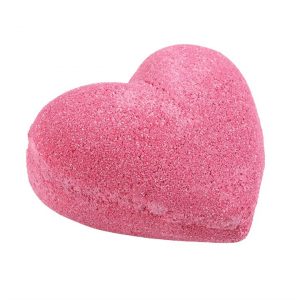 Love Yourself Heart-Shaped Cherry Bath Bomb - Image 4