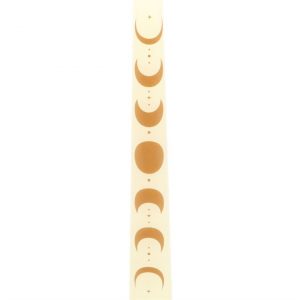 Set of 3 Off White Moon Phases Taper Dinner Candles - Image 4