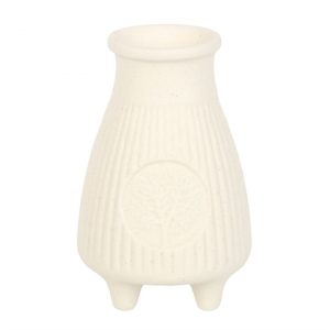 Cream Ribbed Palo Santo Brick Burner - Image 3