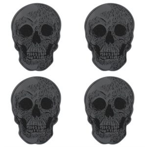 Set Of 4 Skull Coasters - Image 3