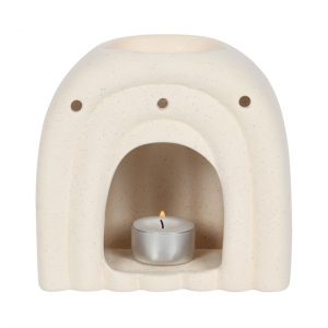 Cream Speckle Arch Oil Burner - Image 3