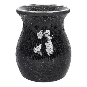Large Black Crackle Oil Burner - Image 3