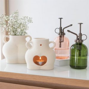 Cream Speckle Bum Plant Pot - Image 6