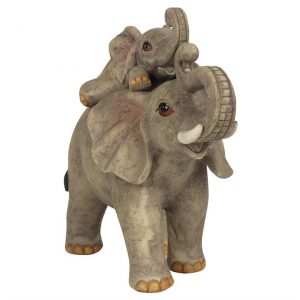 Elephant Adventure Mother and Baby Elephant Ornament - Image 2