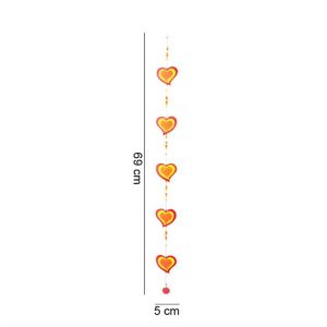 Red/Yellow String Of Hearts - Image 2