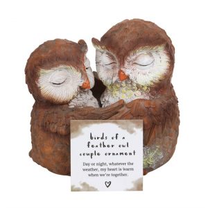 Birds of a Feather Owl Couple Ornament - Image 3