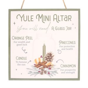 20cm Yule Altar MDF Hanging Sign - Image 3