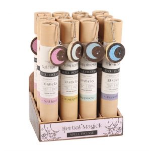 Set of 12 Herbal Magick Spell Incense Sticks with Display - Image 2
