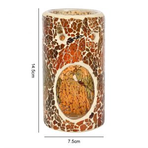 Pillar Brown Crackle Oil Burner - Image 3