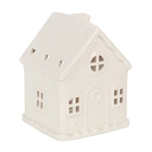 White Gingerbread House Tealight Holder - Image 3