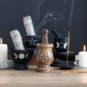 Soap Stone Triple Moon Pestle and Mortar - Image 5