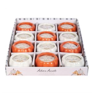 Set of 12 Scented Pumpkin Candles - Image 2