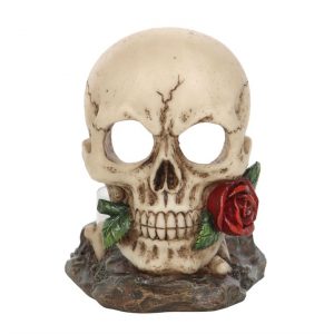 Skull Rose Tealight Holder - Image 2