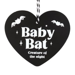 Baby Bat Hanging Heart Sign - Image 3