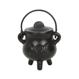 7.5cm Cast Iron Cauldron with Triple Moon - Image 4