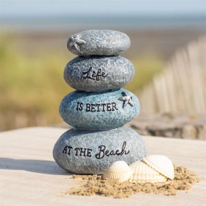 Life is Better at the Beach Resin Stone Ornament - Image 4