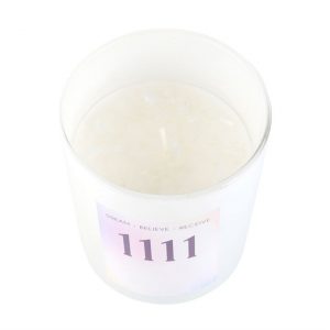 1111 Angel Number Crystal Chip Candle - Image 2