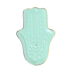 Blue Hamsa Hand Incense Stick Holder - Image 2